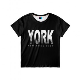 Детская футболка 3D с принтом Нью-Йорк в Петрозаводске, 100% гипоаллергенный полиэфир | прямой крой, круглый вырез горловины, длина до линии бедер, чуть спущенное плечо, ткань немного тянется | Тематика изображения на принте: america | capital | city | lights | new york | night | skyscrapers | tourism | usa | америка | город | ночь | нью йорк | огни | столица | сша | туризм
