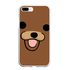 Чехол для iPhone 7Plus/8 Plus матовый с принтом Медведь в Петрозаводске, Силикон | Область печати: задняя сторона чехла, без боковых панелей | интернет | клевый | медведь | мем | мишка | мишки | прикол | прикольный | смешной | шутка