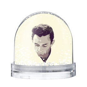 Снежный шар с принтом Джонни Кэш в Петрозаводске, Пластик | Изображение внутри шара печатается на глянцевой фотобумаге с двух сторон | johnny cash