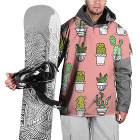 Накидка на куртку 3D с принтом cactus в Петрозаводске, 100% полиэстер |  | Тематика изображения на принте: cactus | tmblr | tubmler | кактус