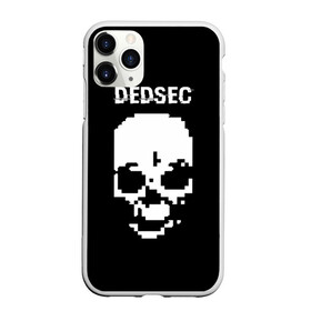 Чехол для iPhone 11 Pro Max матовый с принтом Череп Dedsec в Петрозаводске, Силикон |  | Тематика изображения на принте: dedsec | skull | watch dogs | watch dogs 2 | watch_dogs | watch_dogs 2 | дедсек | дэдсек | череп