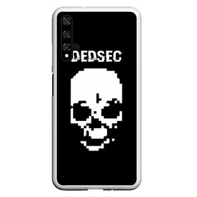 Чехол для Honor 20 с принтом Череп Dedsec в Петрозаводске, Силикон | Область печати: задняя сторона чехла, без боковых панелей | Тематика изображения на принте: dedsec | skull | watch dogs | watch dogs 2 | watch_dogs | watch_dogs 2 | дедсек | дэдсек | череп