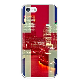 Чехол для iPhone 5/5S матовый с принтом Лондон в Петрозаводске, Силикон | Область печати: задняя сторона чехла, без боковых панелей | англия | великобритания | город | лондон | река | столица