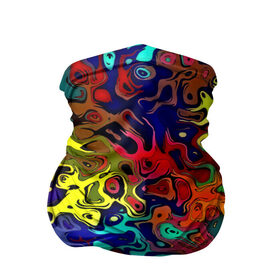 Бандана-труба 3D с принтом Разноцветные разводы в Петрозаводске, 100% полиэстер, ткань с особыми свойствами — Activecool | плотность 150‒180 г/м2; хорошо тянется, но сохраняет форму | абстракция | краска | размытие
