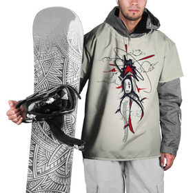 Накидка на куртку 3D с принтом Безликий в Петрозаводске, 100% полиэстер |  | anime | spirited away | аниме | миадзяки | унесенные призраками