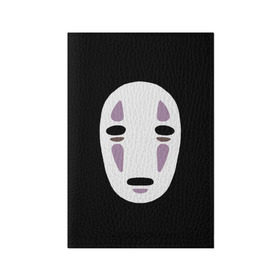 Обложка для паспорта матовая кожа с принтом Face в Петрозаводске, натуральная матовая кожа | размер 19,3 х 13,7 см; прозрачные пластиковые крепления | anime | spirited away | аниме | миадзяки | унесенные призраками