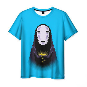 Мужская футболка 3D с принтом Anime в Петрозаводске, 100% полиэфир | прямой крой, круглый вырез горловины, длина до линии бедер | anime | spirited away | аниме | миадзяки | унесенные призраками