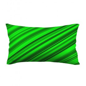 Подушка 3D антистресс с принтом Зелёные полосы в Петрозаводске, наволочка — 100% полиэстер, наполнитель — вспененный полистирол | состоит из подушки и наволочки на молнии | 