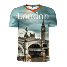 Мужская футболка 3D спортивная с принтом London в Петрозаводске, 100% полиэстер с улучшенными характеристиками | приталенный силуэт, круглая горловина, широкие плечи, сужается к линии бедра | england | london | vjcn. биг бен | англия | британия | великобритания | владычица морей | город | гостеприимный | дождей | клевый | красивый | лилия | лондон | на темзе | окна | прикольный | столица | тауэр
