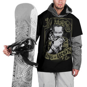 Накидка на куртку 3D с принтом Железный Арни в Петрозаводске, 100% полиэстер |  | king of iron | арнольд | железо | качалка | шварценеггер