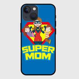 Чехол для iPhone 13 mini с принтом Супермама в Петрозаводске,  |  | мама
