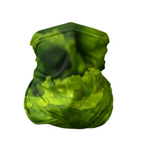 Бандана-труба 3D с принтом Зелень в Петрозаводске, 100% полиэстер, ткань с особыми свойствами — Activecool | плотность 150‒180 г/м2; хорошо тянется, но сохраняет форму | веган | зеленый | зелень | лето | овощи | салат | солнце | фрукты
