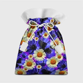 Подарочный 3D мешок с принтом Цветочки в Петрозаводске, 100% полиэстер | Размер: 29*39 см | Тематика изображения на принте: flower | лето | поле | полевой цветок | фиолетовый | цветочки | цветы