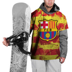 Накидка на куртку 3D с принтом Барселона №1! в Петрозаводске, 100% полиэстер |  | barcelona | fc | fcb | барселона | испания | футбольный клуб