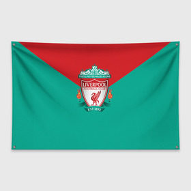 Флаг-баннер с принтом Ливерпуль №1! в Петрозаводске, 100% полиэстер | размер 67 х 109 см, плотность ткани — 95 г/м2; по краям флага есть четыре люверса для крепления | fc | footbal club | liverpool | ливерпуль | футбольный клуб