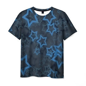 Мужская футболка 3D с принтом Звёзды в Петрозаводске, 100% полиэфир | прямой крой, круглый вырез горловины, длина до линии бедер | nebula | space | star | вселенная | звезды | космический | космос | плеяды | пространство