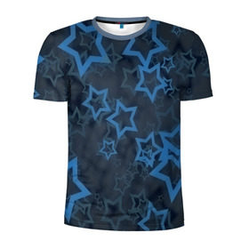 Мужская футболка 3D спортивная с принтом Звёзды в Петрозаводске, 100% полиэстер с улучшенными характеристиками | приталенный силуэт, круглая горловина, широкие плечи, сужается к линии бедра | nebula | space | star | вселенная | звезды | космический | космос | плеяды | пространство