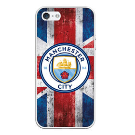 Чехол для iPhone 5/5S матовый с принтом Manchester city 1894 в Петрозаводске, Силикон | Область печати: задняя сторона чехла, без боковых панелей | англия | британия | манчестер | манчестер сити