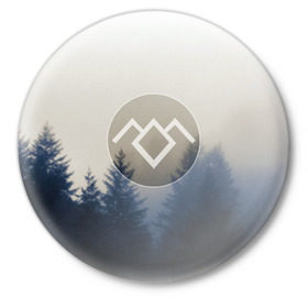 Значок с принтом Twin Peaks в Петрозаводске,  металл | круглая форма, металлическая застежка в виде булавки | Тематика изображения на принте: twin peaks | лес | лора палмер | ночь | огонь | сова | сосны | твин пикс