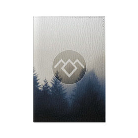 Обложка для паспорта матовая кожа с принтом Twin Peaks в Петрозаводске, натуральная матовая кожа | размер 19,3 х 13,7 см; прозрачные пластиковые крепления | Тематика изображения на принте: twin peaks | лес | лора палмер | ночь | огонь | сова | сосны | твин пикс