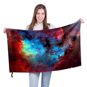 Флаг 3D с принтом Вселенная в Петрозаводске, 100% полиэстер | плотность ткани — 95 г/м2, размер — 67 х 109 см. Принт наносится с одной стороны | space | star | вселенная | звезды | космический | космос | созвездие