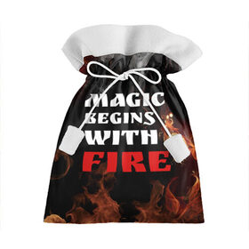 Подарочный 3D мешок с принтом Волшебство начинается с огня в Петрозаводске, 100% полиэстер | Размер: 29*39 см | fire | magic | magic begins with fire | алфавит | английский | большие | буквы | волшебство | горит | клевая | надпись | начинается | огонь | пожар | прикольная | с огня | слово | цитата