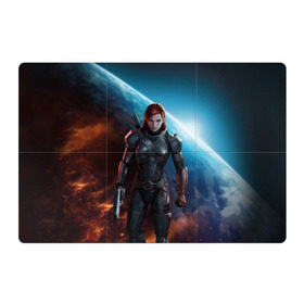 Магнитный плакат 3Х2 с принтом Mass Effect в Петрозаводске, Полимерный материал с магнитным слоем | 6 деталей размером 9*9 см | Тематика изображения на принте: n7 | shepard | галактика | жнец | космос | масс | нормандия | планета | шепард | эффект
