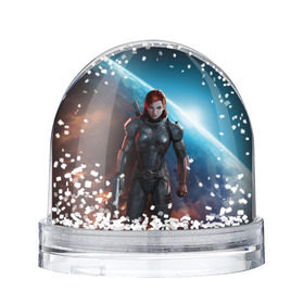 Снежный шар с принтом Mass Effect в Петрозаводске, Пластик | Изображение внутри шара печатается на глянцевой фотобумаге с двух сторон | n7 | shepard | галактика | жнец | космос | масс | нормандия | планета | шепард | эффект