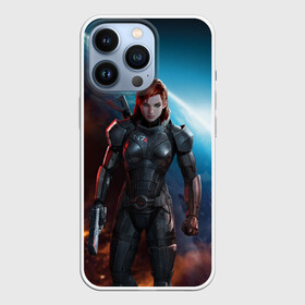 Чехол для iPhone 13 Pro с принтом Mass Effect в Петрозаводске,  |  | n7 | shepard | галактика | жнец | космос | масс | нормандия | планета | шепард | эффект