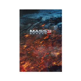 Обложка для паспорта матовая кожа с принтом Mass Effect в Петрозаводске, натуральная матовая кожа | размер 19,3 х 13,7 см; прозрачные пластиковые крепления | Тематика изображения на принте: n7 | shepard | галактика | жнец | космос | масс | нормандия | планета | шепард | эффект