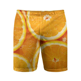 Мужские шорты 3D спортивные с принтом Апельсинка в Петрозаводске,  |  | Тематика изображения на принте: апельсин | свежесть | фрукт