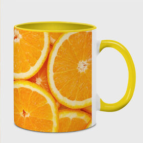 Кружка 3D с принтом Апельсинка в Петрозаводске, керамика | ёмкость 330 мл | Тематика изображения на принте: апельсин | свежесть | фрукт