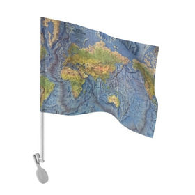 Флаг для автомобиля с принтом Карта в Петрозаводске, 100% полиэстер | Размер: 30*21 см | география | земля | мир