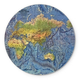 Коврик круглый с принтом Карта в Петрозаводске, резина и полиэстер | круглая форма, изображение наносится на всю лицевую часть | география | земля | мир