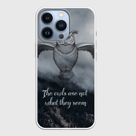 Чехол для iPhone 13 Pro с принтом Twin Peaks в Петрозаводске,  |  | Тематика изображения на принте: twin peaks | дэвид линч | лес | лора палмер | сова | твин пикс | туман