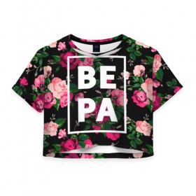 Женская футболка 3D укороченная с принтом Вера в Петрозаводске, 100% полиэстер | круглая горловина, длина футболки до линии талии, рукава с отворотами | вера | верка | вероника | девочка | девушка | женщина | имена | имя | роза | цвет