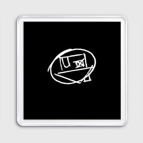 Магнит 55*55 с принтом Logo в Петрозаводске, Пластик | Размер: 65*65 мм; Размер печати: 55*55 мм | art | logo | music | the neighbourhood | лого | музыка | поп | рок