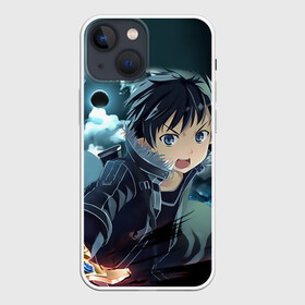 Чехол для iPhone 13 mini с принтом Kirito агрессивный в Петрозаводске,  |  | anime | kirito | sao | sword art online | аниме | кирито | мастера меча онлайн