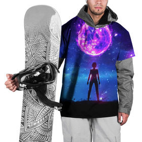 Накидка на куртку 3D с принтом Космос в Петрозаводске, 100% полиэстер |  | Тематика изображения на принте: art | space | арт | звёзды | небо | ночь | планета | силуэт | фэнтези | человек