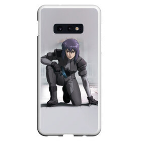 Чехол для Samsung S10E с принтом Ghost In The Shell 5 в Петрозаводске, Силикон | Область печати: задняя сторона чехла, без боковых панелей | anime | аниме | анимешник | анимешникам | девятый отдел | ко:каку кидо:тай | кусанаги | майор | мотоко | призрак в доспехах | спецподразделение по предотвращению захвата оболочки. мотоко кусанаги