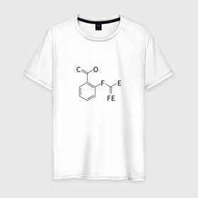 Мужская футболка хлопок с принтом Coffee в Петрозаводске, 100% хлопок | прямой крой, круглый вырез горловины, длина до линии бедер, слегка спущенное плечо. | кофе | кофейня | кофеман | любовь | напиток | химия | чай