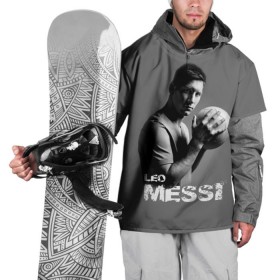 Накидка на куртку 3D с принтом Leo Messi в Петрозаводске, 100% полиэстер |  | barcelona | spanish | аргентина | барселона | испания | лео | месси | мяч | футбол | футболист