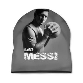 Шапка 3D с принтом Leo Messi в Петрозаводске, 100% полиэстер | универсальный размер, печать по всей поверхности изделия | Тематика изображения на принте: barcelona | spanish | аргентина | барселона | испания | лео | месси | мяч | футбол | футболист