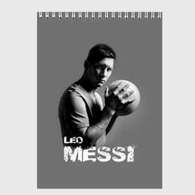Скетчбук с принтом Leo Messi в Петрозаводске, 100% бумага
 | 48 листов, плотность листов — 100 г/м2, плотность картонной обложки — 250 г/м2. Листы скреплены сверху удобной пружинной спиралью | Тематика изображения на принте: barcelona | spanish | аргентина | барселона | испания | лео | месси | мяч | футбол | футболист