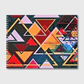 Альбом для рисования с принтом similar triangles в Петрозаводске, 100% бумага
 | матовая бумага, плотность 200 мг. | абстракция | бумага | геометрия | грани | изгиб | линии | оптические | полигоны | полосы | постель | розовый | сочетания | текстура | треугольники