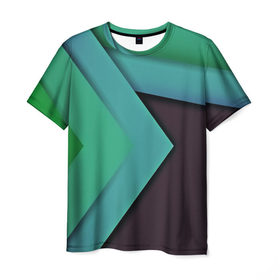 Мужская футболка 3D с принтом Bands в Петрозаводске, 100% полиэфир | прямой крой, круглый вырез горловины, длина до линии бедер | геометрия | полосы | разноцветный