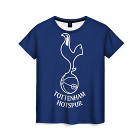 Женская футболка 3D с принтом Tottenham hotspur в Петрозаводске, 100% полиэфир ( синтетическое хлопкоподобное полотно) | прямой крой, круглый вырез горловины, длина до линии бедер | football | англия | болельщик | игрок | лондон | премьер лига | тоттенхэм хотспур | фанат | футбол | футболист | шпоры