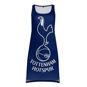 Платье-майка 3D с принтом Tottenham hotspur в Петрозаводске, 100% полиэстер | полуприлегающий силуэт, широкие бретели, круглый вырез горловины, удлиненный подол сзади. | football | англия | болельщик | игрок | лондон | премьер лига | тоттенхэм хотспур | фанат | футбол | футболист | шпоры