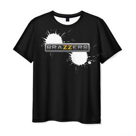 Мужская футболка 3D с принтом Brazzers в Петрозаводске, 100% полиэфир | прямой крой, круглый вырез горловины, длина до линии бедер | 3d | brazzers | new | vip | браззерс | новые | популярные | прикольные | тренд | хит