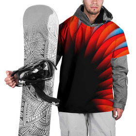 Накидка на куртку 3D с принтом Абстрактные лепестки в Петрозаводске, 100% полиэстер |  | Тематика изображения на принте: красный | черный | яркий